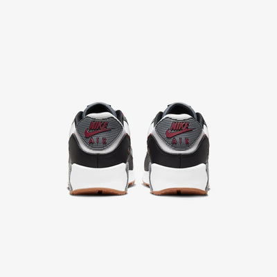 Nike | AIR MAX 90  { WHITE/TEAM RED-COOL GREY-BLACK