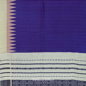 Blue White Gopalpur Tussar Saree