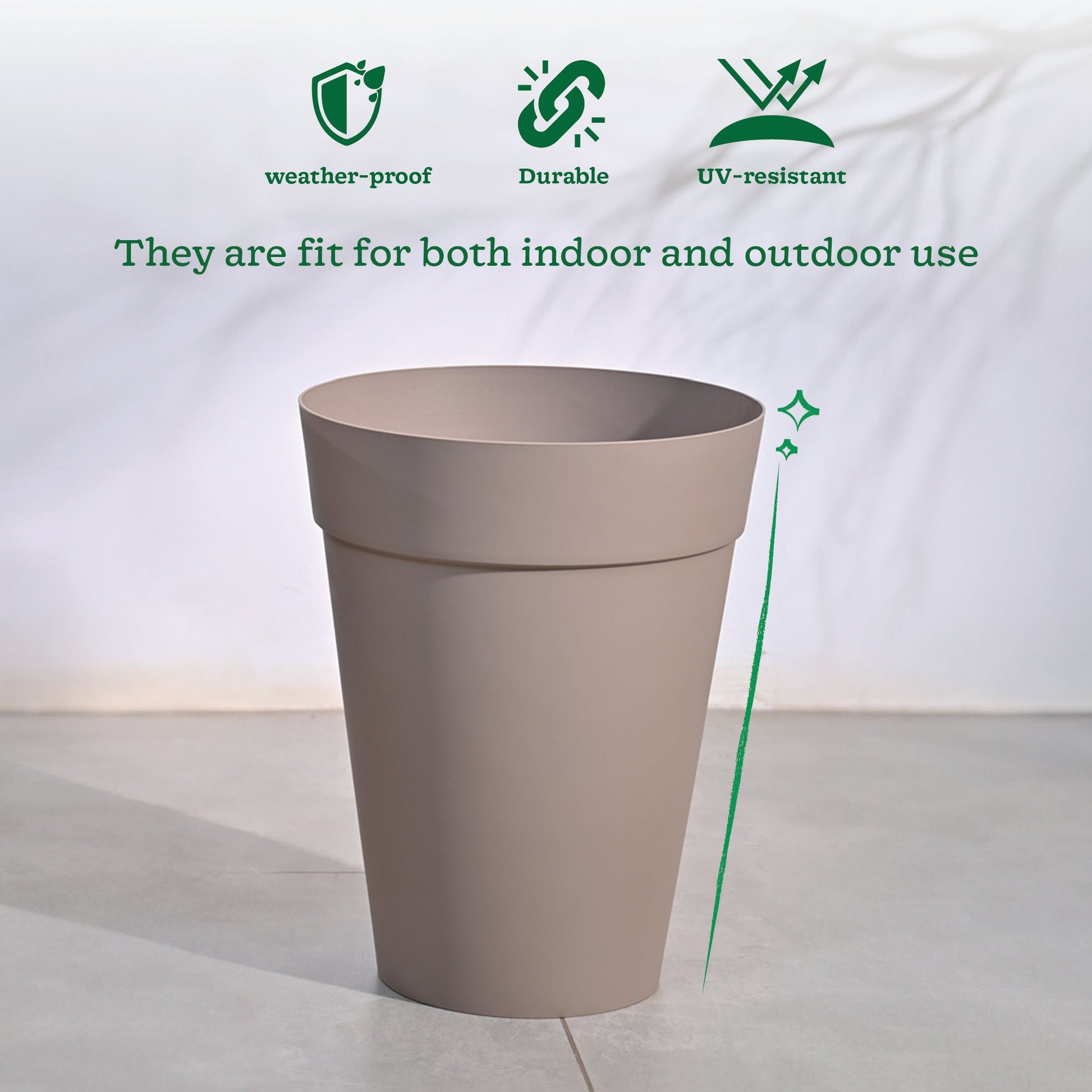 Roma Plastic Planter