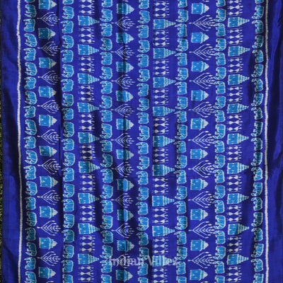 Exclusive Designer Royal Blue Contemporary Silk Saree