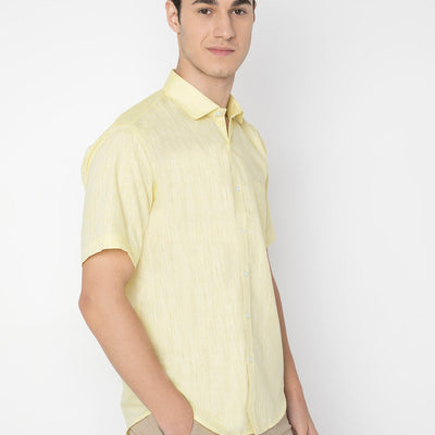 Cotton Linen Half Sleeve Shirt