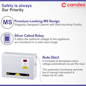 Crystal Stabilizers for Inverter/ Split/ Window AC upto 2 Ton 5KVA (130 V-285 V)