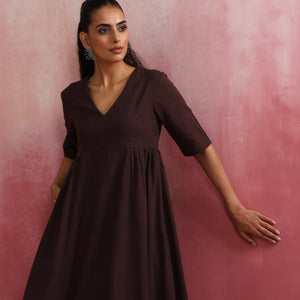 trueBrowns Cola Cotton Dobby Dress