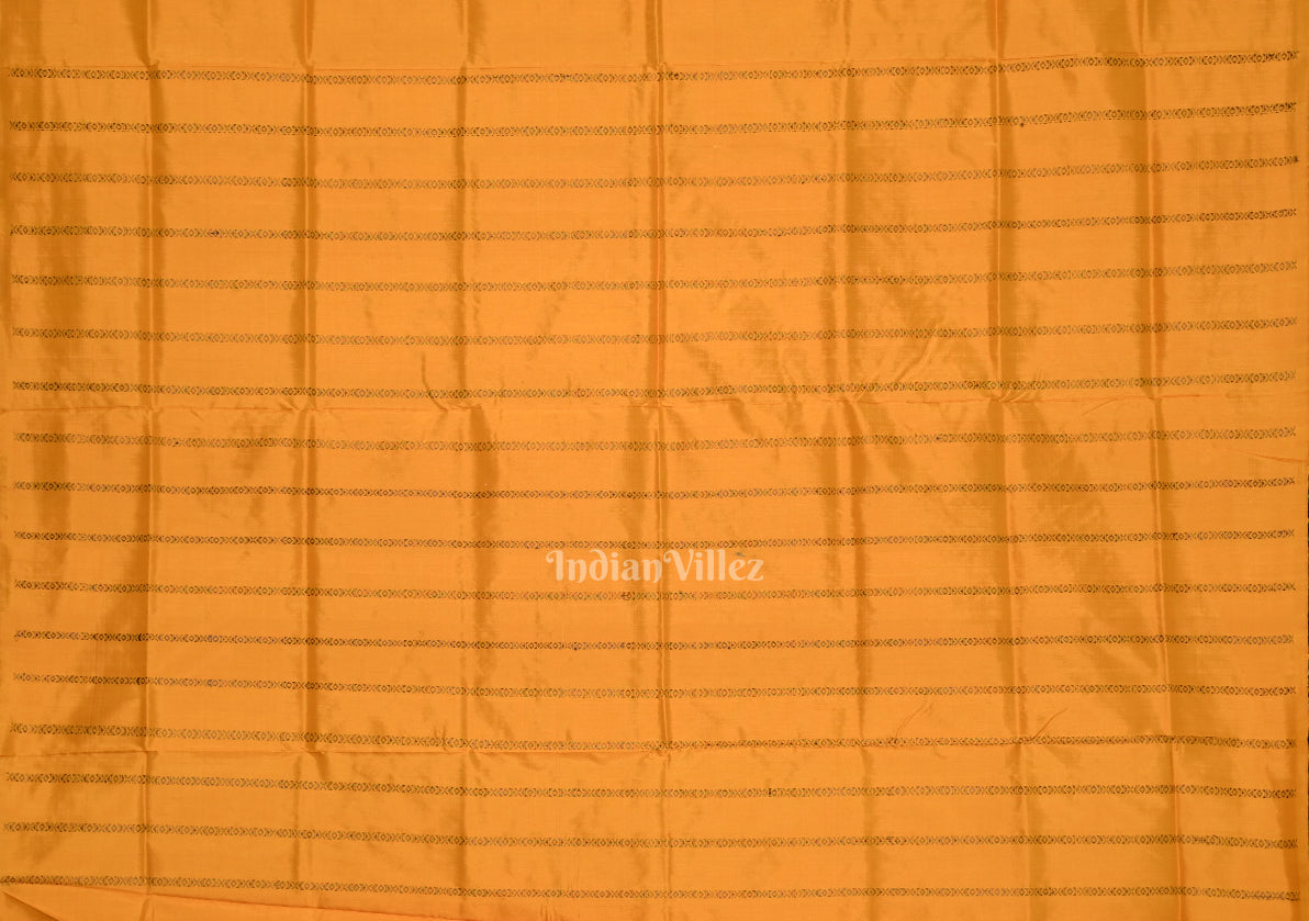 Magenta Pink with Mustard Yellow Tribal Theme Bomkai Sambalpuri Silk saree