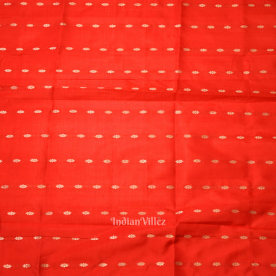 Red Banarasi Pure Katan Silk Saree