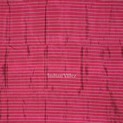 Onion Pink Red Buti Design Odisha Ikat Contemporary Silk Saree