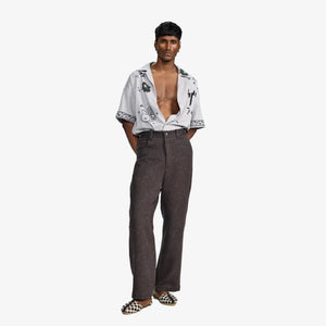 F A R A K | BASICS MONOCHROME PANT { BROWN