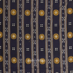 Blue yellow Sambalpuri Bomkai Cotton Dress set with Dupatta