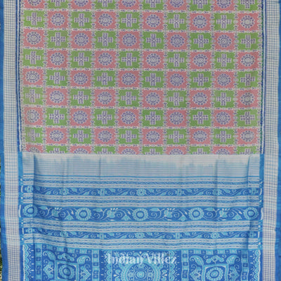 Exclusive Fish Motif Odisha Ikat Sambalpuri Silk Saree