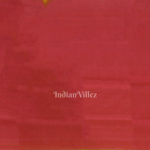 Parrot Green With Rani Pink Pure Kanjivaram Soft Silk Saree