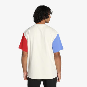 Puma | SUN BALL BASKETBALL T-SHIRT  { ALPINE SNOW/RED/BLUE