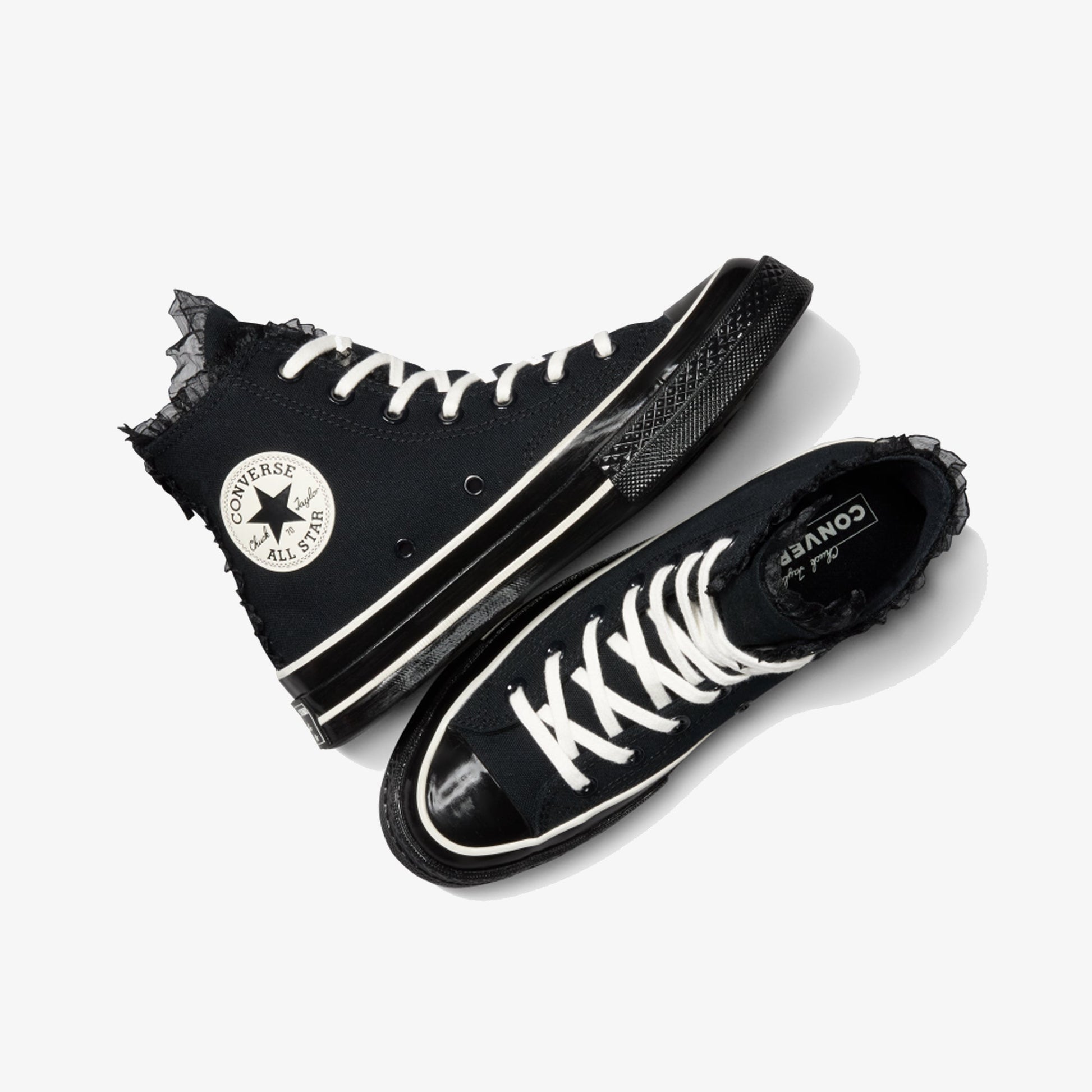 Converse | CHUCK 70 HIGH RUFFLES & BOWS { BLACK