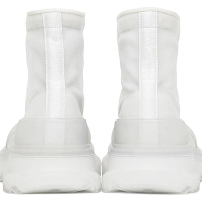 Alexander Mcqueen Tread Slick Boot White White Clear Sole