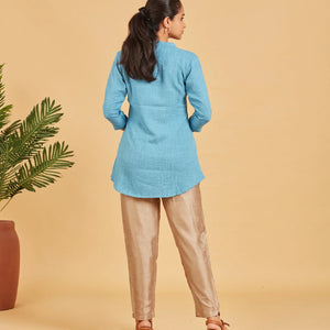 Sky Blue Short Top