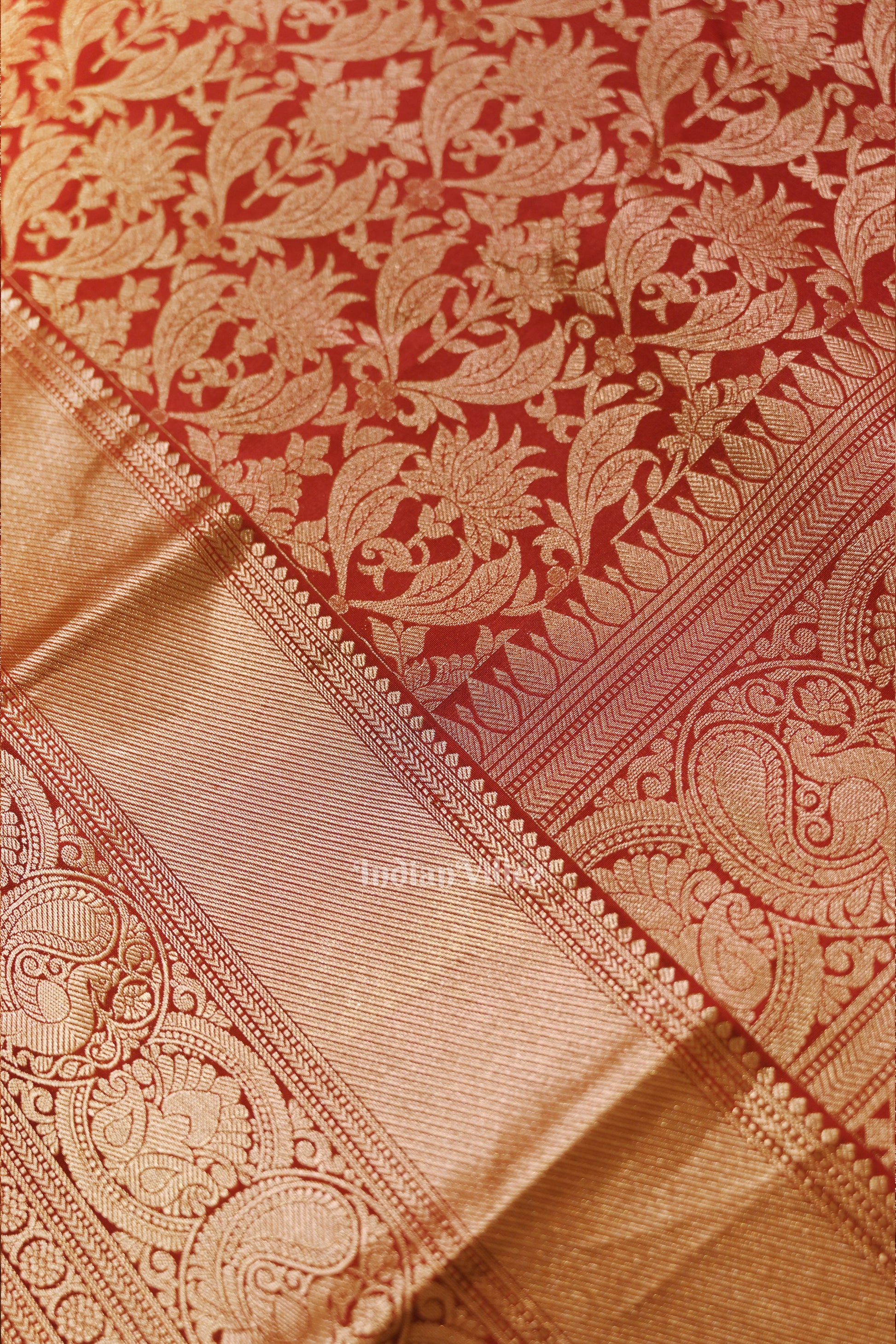 Dark Maroon Pure Kanjivaram Silk Saree