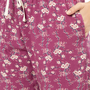 Sleep Set - Magenta Florals