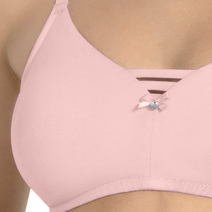 All Day Pretty Non-padded Non-wired Support Bra - Crystal Rose