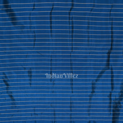 Royal Blue Odia Barnamala Designer Contemporary Silk Saree