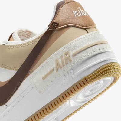 NIKE | AIR FORCE 1 SHADOW { SAIL/CACAO WOW-FLAX-SESAME