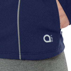 Flaunt Hoodie Full Sleeve Active Jacket - Medieval Blue