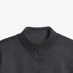 Adidas Originals | BASKETBALL SUEDED 3/4 HALF-ZIP SWEATSHIRT  { CARBON