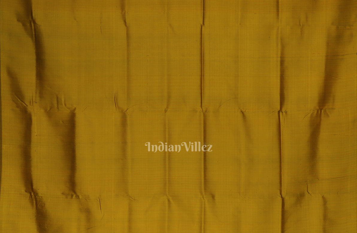 Cofee Elephant Theme Contemporary Silk Saree