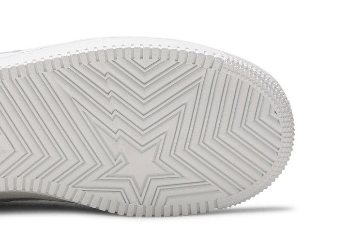 A Bathing Ape Bape Sta Low Patent White