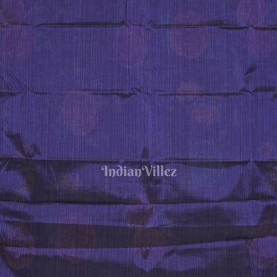 Blue Floral Digital Print Kanjivaram Silk Saree