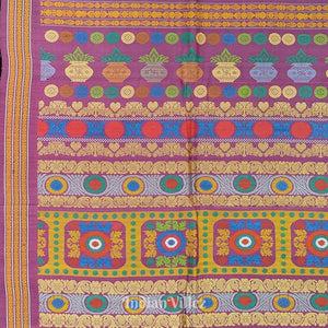 Deep Pastel Red Gopalpur Tussar Silk Saree