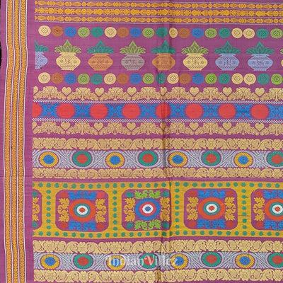 Deep Pastel Red Gopalpur Tussar Silk Saree