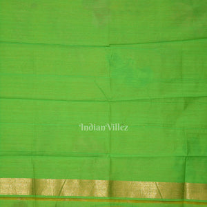 Exclusive Yellow Green Floral Theme Tissue Banarasi Silk Saree