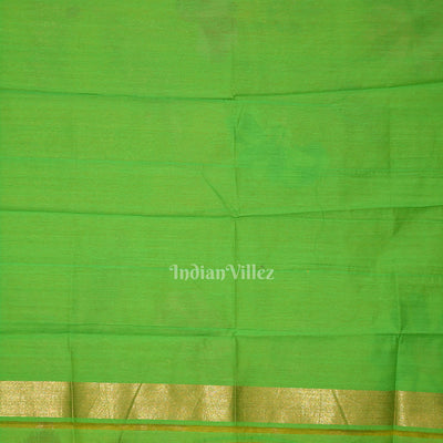 Exclusive Yellow Green Floral Theme Tissue Banarasi Silk Saree