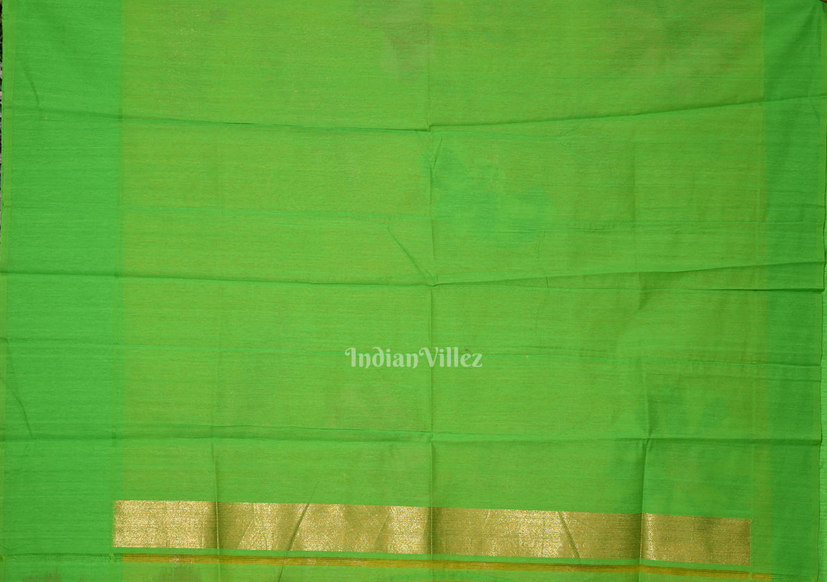Exclusive Yellow Green Floral Theme Tissue Banarasi Silk Saree