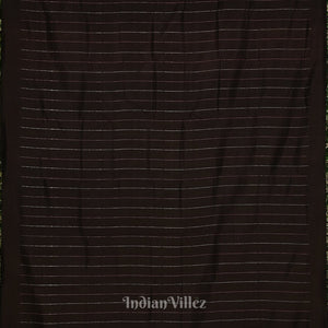 Black Jhoti Theme Contemporary Handloom Silk Saree