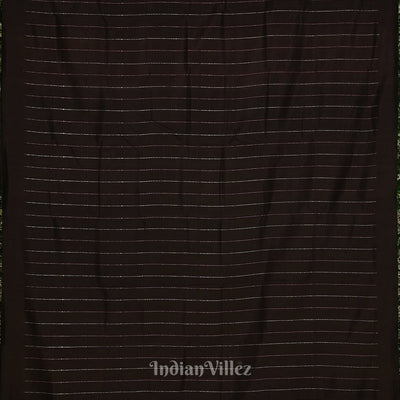 Black Jhoti Theme Contemporary Handloom Silk Saree