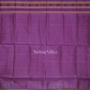 Beige Lavender Hazar Buti Bomkai Tussar Silk Saree with Sarabandha Anchal