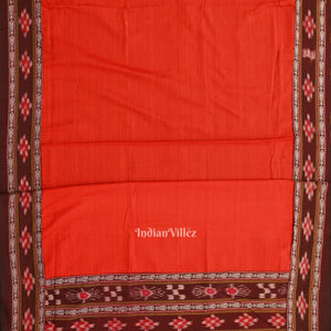 Maroon Maniabandha Sambalpuri Cotton Dress set & Dupatta