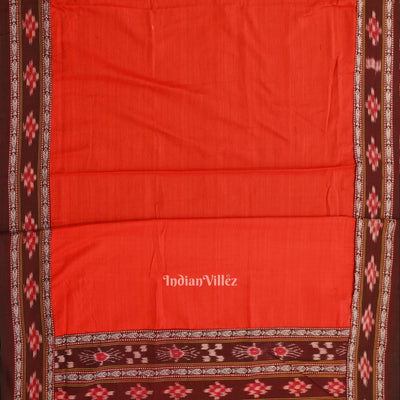 Maroon Maniabandha Sambalpuri Cotton Dress set & Dupatta