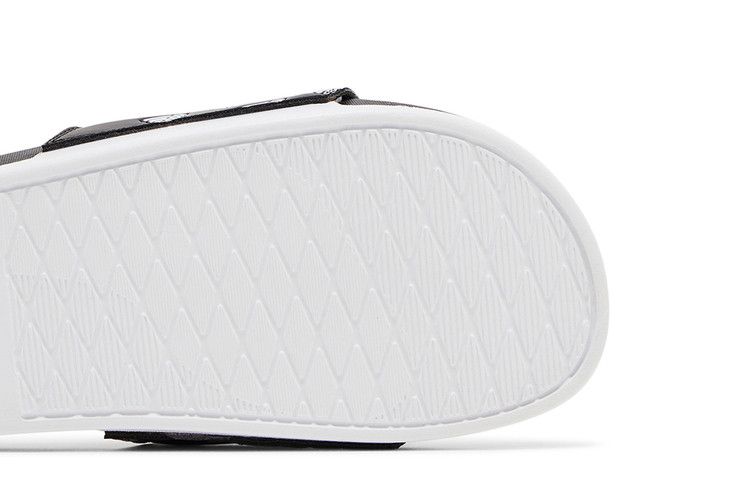 adidas Adilette Comfort Slides Print Core Black Cloud White