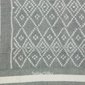 Grey Maniabandha Jhoti Theme Cotton Saree