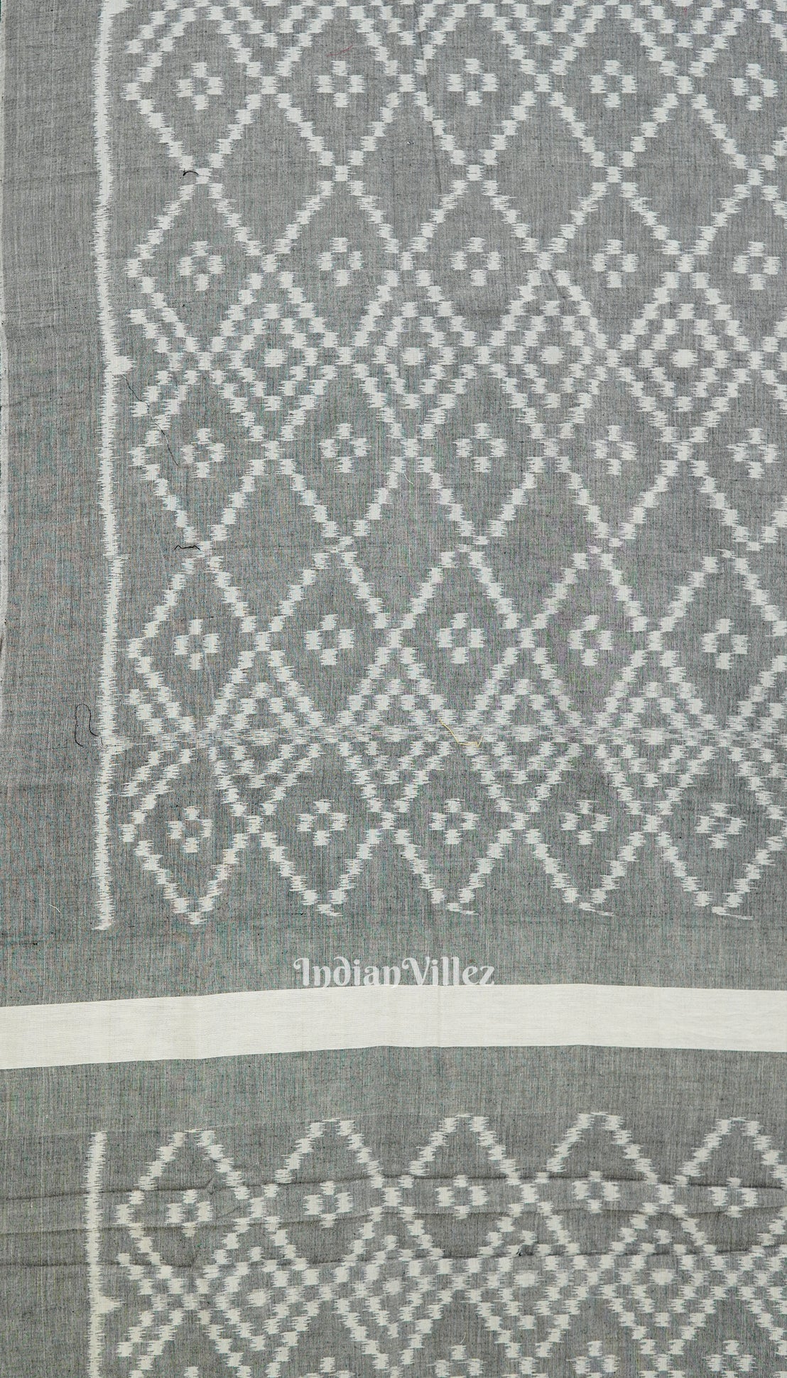 Grey Maniabandha Jhoti Theme Cotton Saree