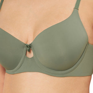 Elegant Dream Padded Wired T-shirt Bra - Sage
