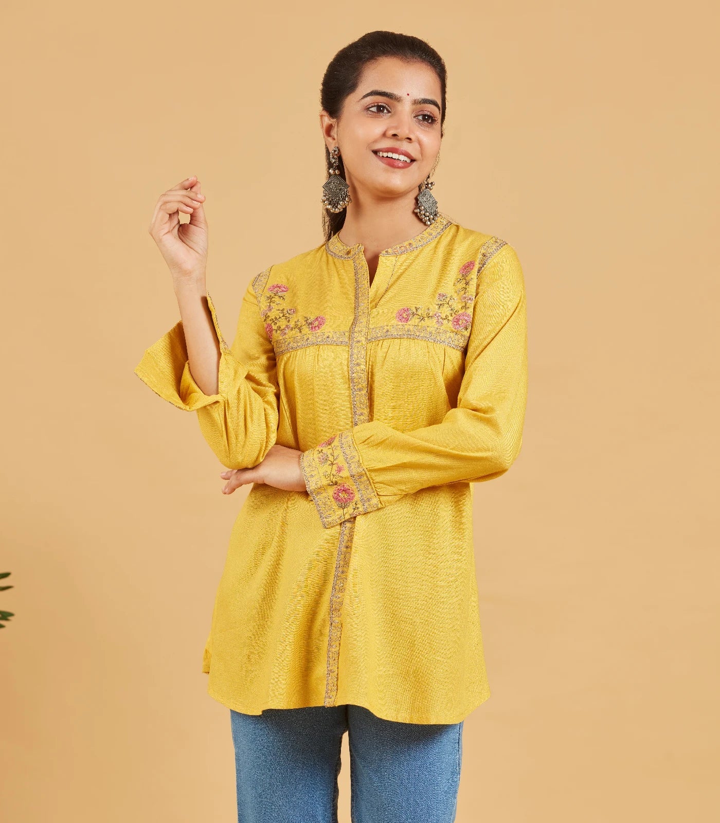 Sunshine Yellow Short Top