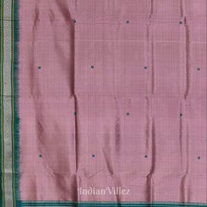 Onion with Green Odisha Handloom Siminoi Silk Saree