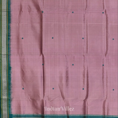 Onion with Green Odisha Handloom Siminoi Silk Saree