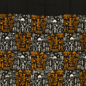 Black Yellow Tribal Design Sambalpuri Dress Material & Dupatta