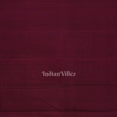Hunter Green With Royal Maroon Pure Kanjivaram Soft Silk Saree