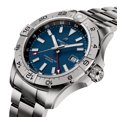 Breitling Avenger Automatic GMT Blue Dial Men 44mm