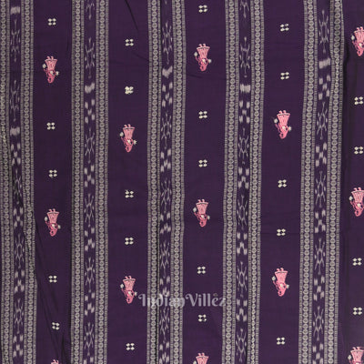 Navy Blue with Pink Doll Odisha Ikat  Sambalpuri Dress Material & Dupatta