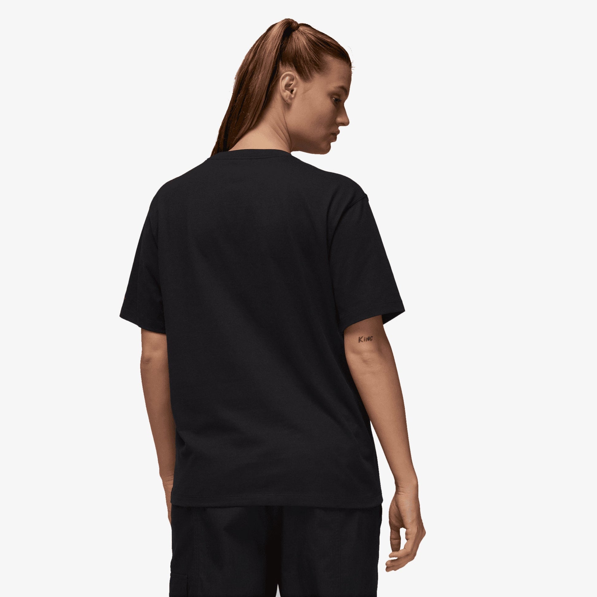 Jordan | FLIGHT HERITAGE GRAPHIC T-SHIRT  { BLACK/GYM RED